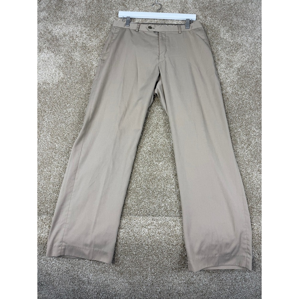 Stafford Essentials Mens Classic Fit‎ Dress Pants Khaki Tan 34x30 Work office